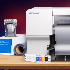 Roland DG BY-20 bundle with ink, media, powder, and the DTF printer